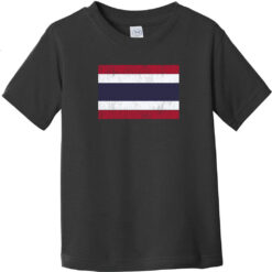 Thailand Vintage Flag Toddler T-Shirt Black - US Custom Tees