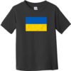 Ukraine Vintage Flag Toddler T-Shirt Black - US Custom Tees