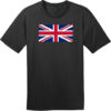 United Kingdom Vintage Flag T-Shirt Jet Black - US Custom Tees