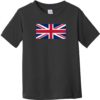 United Kingdom Vintage Flag Toddler T-Shirt Black - US Custom Tees