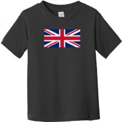 United Kingdom Vintage Flag Toddler T-Shirt Black - US Custom Tees