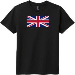 United Kingdom Vintage Flag Youth T-Shirt Black - US Custom Tees