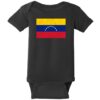 Venezuela Vintage Flag Baby One Piece Black - US Custom Tees