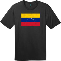 Venezuela Vintage Flag T-Shirt Jet Black - US Custom Tees