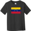 Venezuela Vintage Flag Toddler T-Shirt Black - US Custom Tees