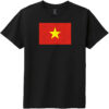 Vietnam Vintage Flag Youth T-Shirt Black - US Custom Tees