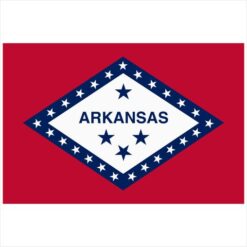 Arkansas State Flag Sticker – vinyl decal printed in the USA