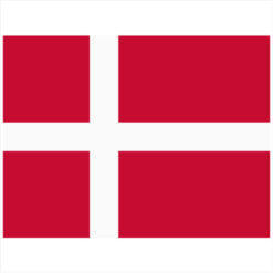 Denmark Flag Sticker – vinyl decal printed in the USA