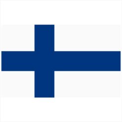 Finland Flag Sticker – vinyl decal printed in the USA