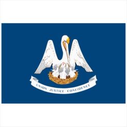 Louisiana State Flag Sticker – vinyl decal printed in the USA