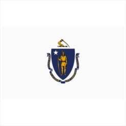 Massachusetts State Flag Sticker – vinyl decal printed in the USA