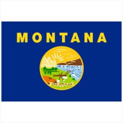 Montana State Flag Sticker – vinyl decal printed in the USA