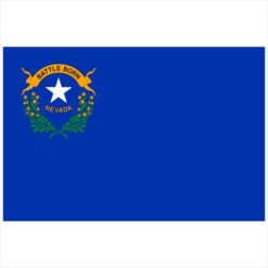 Nevada State Flag Sticker – vinyl decal printed in the USA