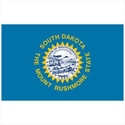 South Dakota State Flag Sticker – vinyl decal printed in the USA