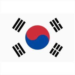 South Korea Flag Sticker – vinyl decal printed in the USA