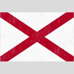 Alabama Vintage State Flag Design - US Custom Tees