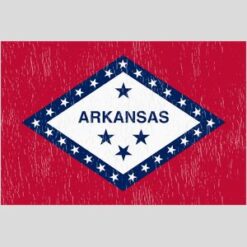 Arkansas Vintage State Flag Design - US Custom Tees