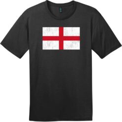 England Vintage Flag T-Shirt Jet Black - US Custom Tees