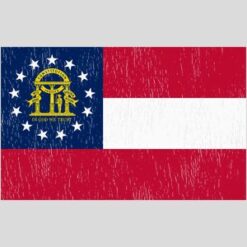 Georgia Vintage State Flag Design - US Custom Tees