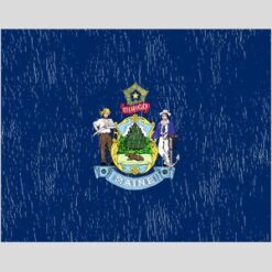 Maine Vintage State Flag Design - US Custom Tees