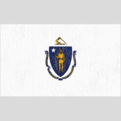 Massachusetts Vintage State Flag Design - US Custom Tees