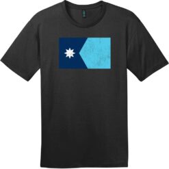 Minnesota Vintage State Flag T-Shirt Jet Black - US Custom Tees