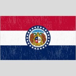 Missouri Vintage State Flag Design - US Custom Tees