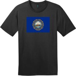New Hampshire Vintage State Flag T-Shirt Jet Black - US Custom Tees