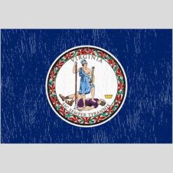 Virginia Vintage State Flag Design - US Custom Tees